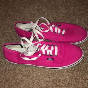 Brand new, never worn pink Vans